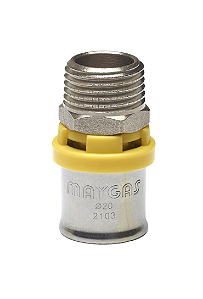 LUVA PEX COM ROSCA MACHO 25 x 1/2"