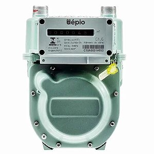 MEDIDOR GÁS RESIDENCIAL GN/GLP APO G1.6 - 0,016>2,5M³/H - 3/4" BSP X 3/4" BSP