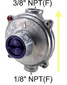 REGULADOR BP 4Kg/H - 1/8" X 1/4" - IDEAL PARA FORNOS
