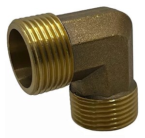 JOELHO/COTOVELO 90º LATÃO RM - 1" NPT