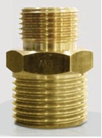 ADAPTADOR/NIPLE/UNIÃO - 1/2"BSP MACHO X 3/8" MACHO
