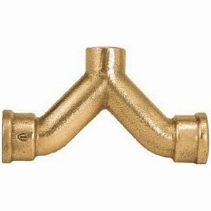 CS TÊ DUPLA CURVA/DISTRIBUIDOR COBRE - RF/SOLDA - SEM ANEL