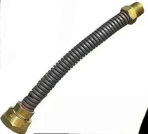 TUBO/MANGUEIRA FLEXIVEL PARA MEDIDOR DE GÁS - 30CM - 3/4" X 1/2"