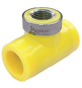 SGT TÊ TERMOFUSÃO COM ROSCA CENTRAL - 25 X 1/2