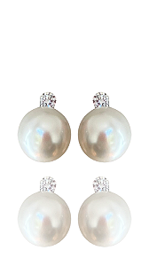 Brinco Liz Pérola Prata