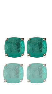 Brinco Elisa Grande Esmeralda Fusion