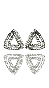 Brinco Livia Cravejado Prata