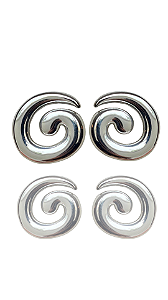 Brinco Espiral Prata