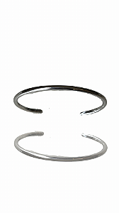 Bracelete Liso Miranda Prata