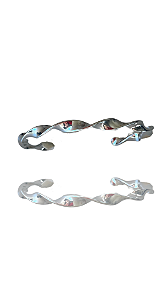 Bracelete Torcido Prata
