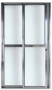 Porta de Correr de Alumínio Sacada 2 Folhas Com Fechadura Linha Premium