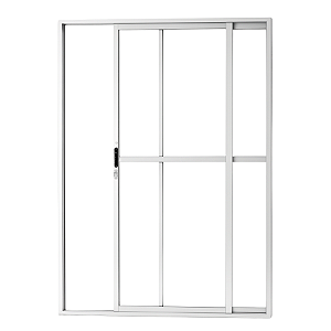 Porta de Correr de Alumínio Sacada 2 Folhas Com Fechadura Linha Premium