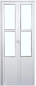 Porta de Aluminio Camarão Lambril Vidro Mini Boreal Com Trinco Linha Premium