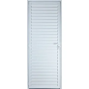 Porta de Alumínio Palheta Com Ventilação Linha Premium