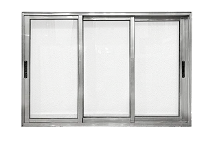 Vitro de Aluminio 3 Planos Móveis Sem Grade Linha Premium