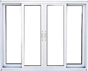 Vitro de Aluminio 4 Folhas Sem Grade Linha Premium