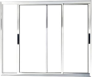 Vitro de Aluminio 2 Folhas Móveis Sem Grade Linha Premium