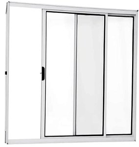 Vitro de Aluminio 2 Folhas Sem Grade Linha Modular