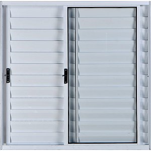 Veneziana de Aluminio 3 Folhas Sem Grade Linha Modular