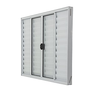 Veneziana de Alumínio 6 Folhas Sem Grade Linha Leve