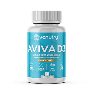 Aviva D3: Vitamina D3 60 Caps