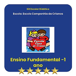 KIT ESCOLA COMPANHIA DA CRIANÇA  1º ANO