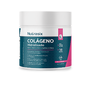 Colágeno Hidrolisado Tipo I E III + Vitaminas e Minerais - Sabor Pink Lemonade 225g - Nutrasix