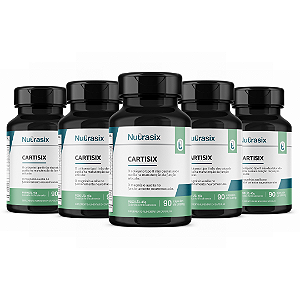 Combo 5 Colágeno Tipo II Cartisix 90 cápsulas - Nutrasix