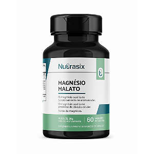 MAGNÉSIO MALATO - 60 CÁPSULAS 500MG – NUTRASIX