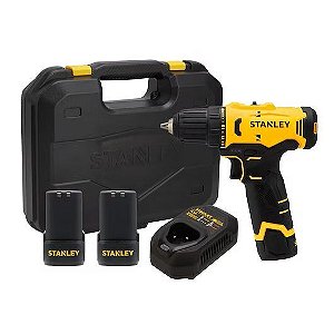SCD10D2K - PARAFUSADEIRA / FURADEIRA 3/8" (10mm) 12V MAX* C/ 2 BAT (2AH), CARREGADOR E MALETA - STANLEY
