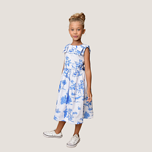 Vestido Luisa Toile de Jouy