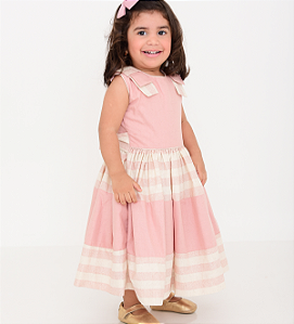 Vestido Luisa Rosa e Off
