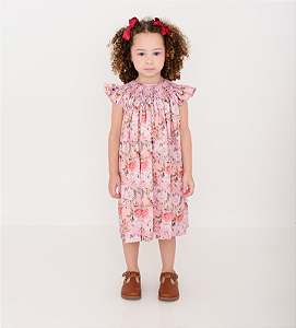 Vestido Mariah Floral Rosê