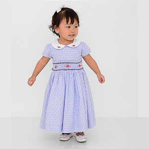 Vestido Marina Mini Peixe Azul