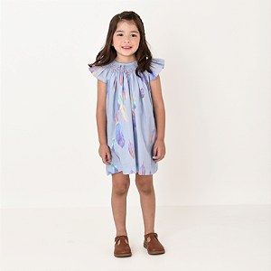 Vestido Mariah Penas Rococó Laranja