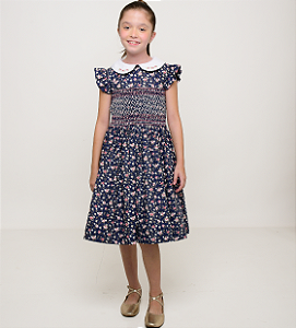 Vestido Luna Floral Marinho