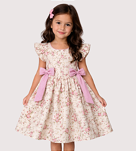 Vestido Aurora Floral Rosa