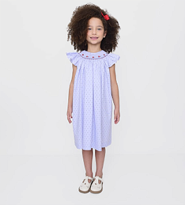 Vestido Mariah Mini Peixe Bordado Rosa