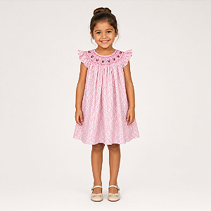 Vestido Mariah Arabesco Rosa