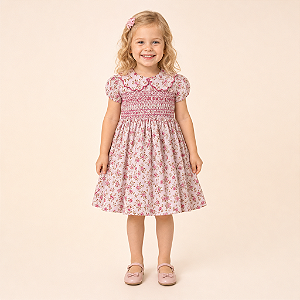 Vestido Paola Floral Rosé