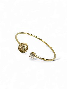 Bracelete Esferas com zircônias