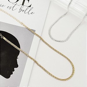 Choker Trançada laminada