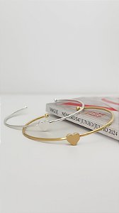 Bracelete coração liso