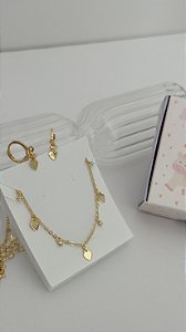 Conjunto kids colar + brinco