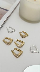 Argola Luísa com zirconias