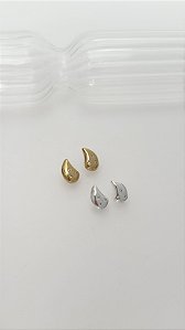 Brinco gota com zircônia minimalista