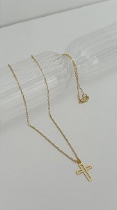 Colar elos cartier + Cruz infantil