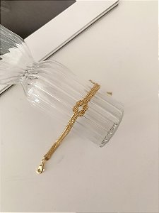 Pulseira dupla de nó