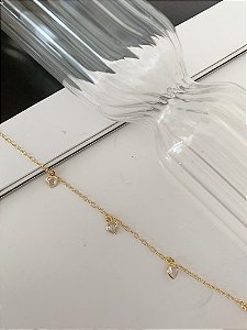 Pulseira infantil de coração