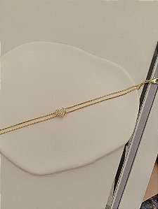 Pulseira de coração dupla